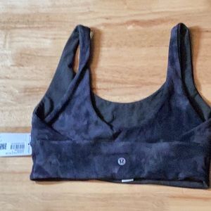 Lululemon Athletica Reversible Align Bra Dark Gray Marble Size 6 Athleisure